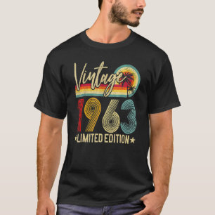 60 Jahre alt Vintag 1963 60. Geburtstag T-Shirt
