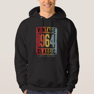 60 Jahre alt Vintag 1964 60. Geburtstagsdekoration Hoodie