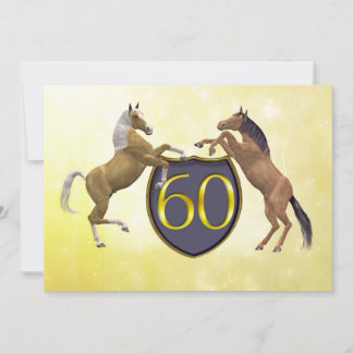60 Jahre alte Geburtstagsparty, die Pferde züchtet Einladung