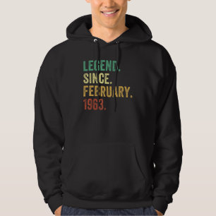 60 Jahre alte Geschenke lehnen seit Februar 1963 6 Hoodie
