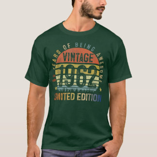 60 Jahre alte Geschenke Vintag 1962 Limited Editio T-Shirt