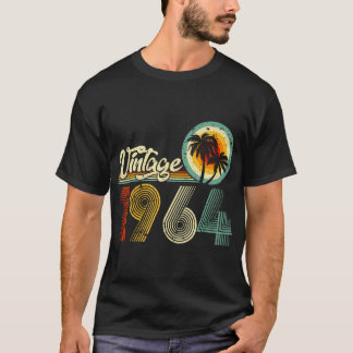 60 Jahre alte Geschenke Vintag Geboren 1964 Retro T-Shirt