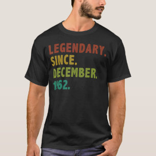 60 Jahre alte Legende seit Dezember 1962 60. Gebur T-Shirt