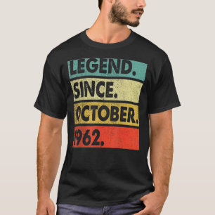 60 Jahre alte Legende seit Oktober 1962 60. Geburt T-Shirt