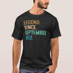 60 Jahre alte Legende seit September 1962 60. Bir T-Shirt