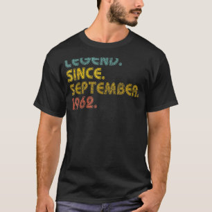 60 Jahre alte Legende seit September 1962 60. Bir T-Shirt