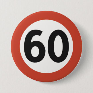 60 Jahre alte Schaltfläche Button