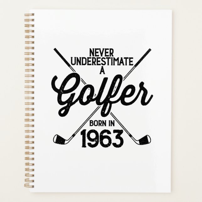 60 Jahre alter Golfer Golfing 1963 Golfer's 60. Planer (Vorderseite)