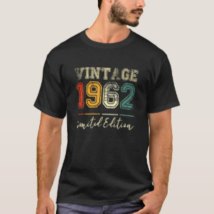 60 Jahre alter Retro 1962 60. Geburtstag T-Shirt