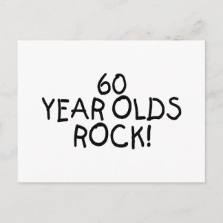 60 Jahre alter Rock Postkarte