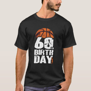 60 Jahre alter Vintager Basketball 60. Geburtstag T-Shirt