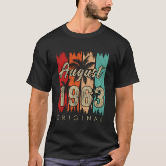 60 Jahre altes Geschenk Großartig seit August 1963 T-Shirt