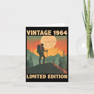 60 Jahre altes Geschenk Vintage 1965 Wanderliebhab Karte