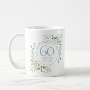 60 Jahre Aquarell-Diamant-Jubiläum Kaffeetasse