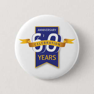 60 Jahre Jubiläumsdesign Button
