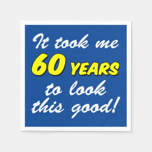 60 Jahre lang sah ich diese guten blauen Napkins a Serviette