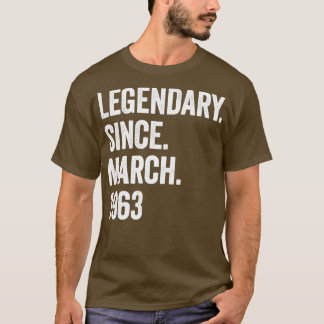 60 Jahre Legendär Seit März 1963 60. Geburtstag1 T-Shirt