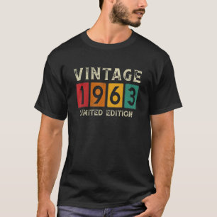 60 Jahre Vintag 1963 60. Geburtstag 2 T-Shirt