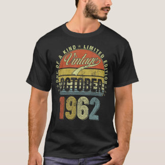 60 Jahre Vintager Oktober 1962 60. Geburtstag Me T-Shirt