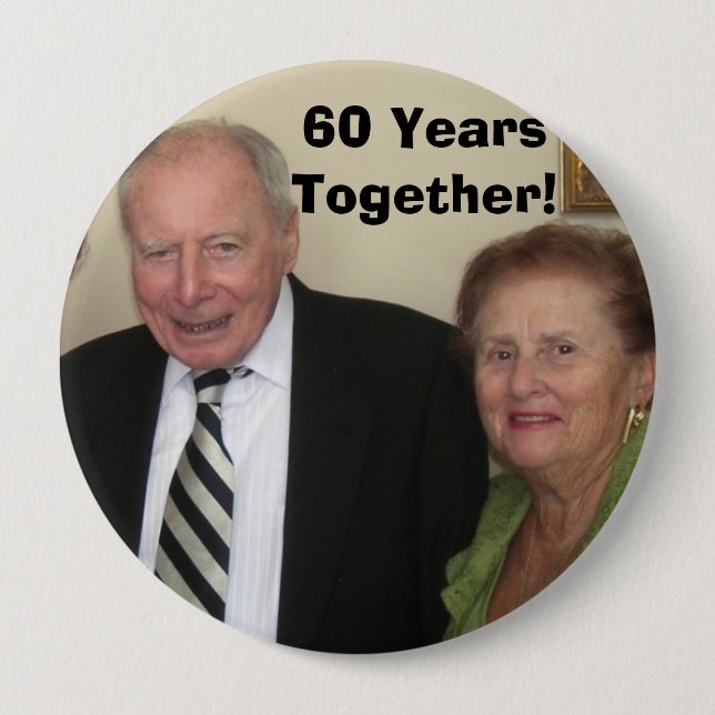 60 Jahre zusammen! Button (Vorderseite)