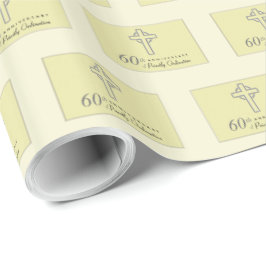60. Jahrestag des Priesterkreuzkreuzes Geschenkpapier