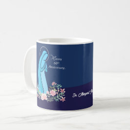 60. Jahrestag des religiösen Lebens Nun Pink Blume Kaffeetasse