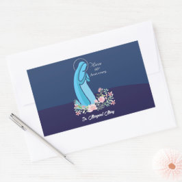 60. Jahrestag des religiösen Lebens Nun Pink Blume Rechteckiger Aufkleber