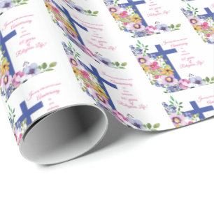 60. Jahrestag, Nun, Religious Life Cross Geschenkpapier