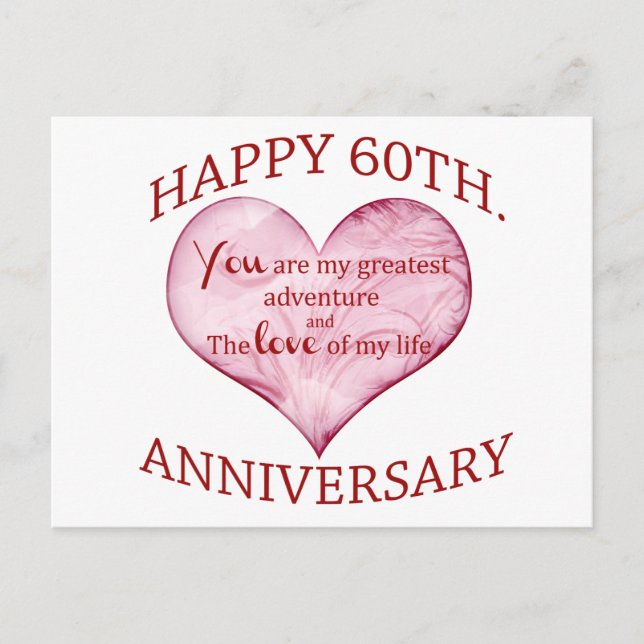 60. Jahrestag Postkarte (Vorderseite)