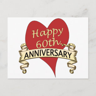 60. Jahrestag Postkarte