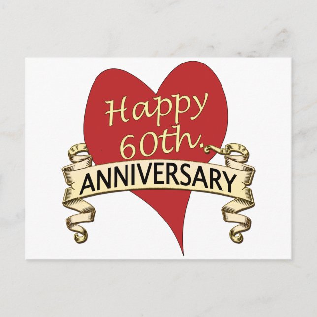 60. Jahrestag Postkarte (Vorderseite)
