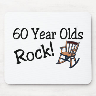 60 Jährige des Felsen-(Schaukelstuhl) Mousepad