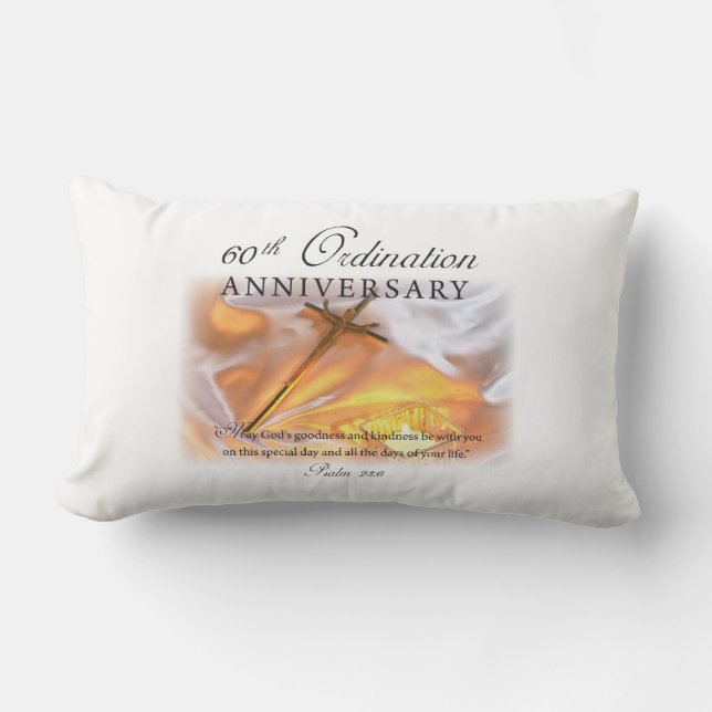 60. Jubiläum der Ordination, Kreuzkerze Lendenkissen (Vorderseite)