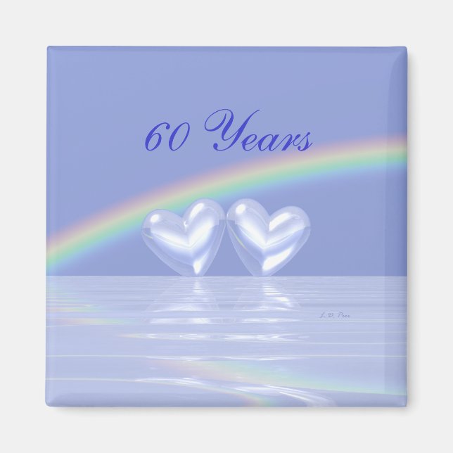 60. Jubiläum Diamond Hearts Magnet (Vorne)