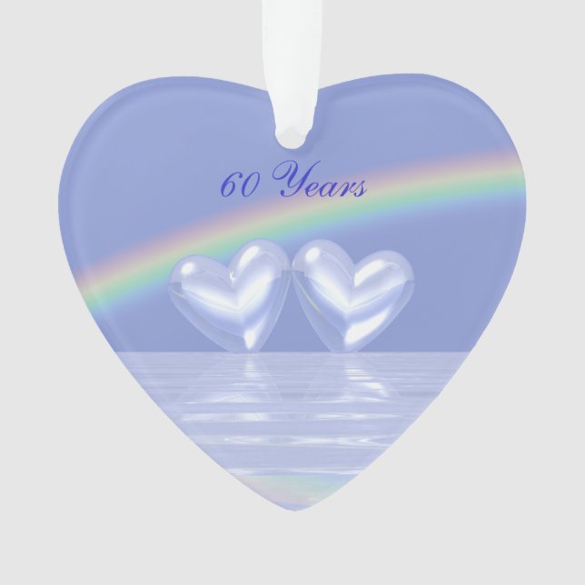 60. Jubiläum Diamond Hearts Ornament (Vorderseite)