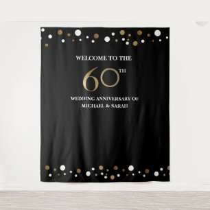 60. Jubiläum Foto Hintergrund Wandteppich