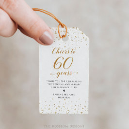 60. Jubiläums-Partygeschenk-Tags - GAC27e Geschenkanhänger