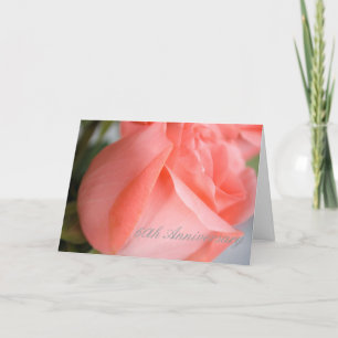 60. Jubiläumskarte mit Peach-Rose Karte