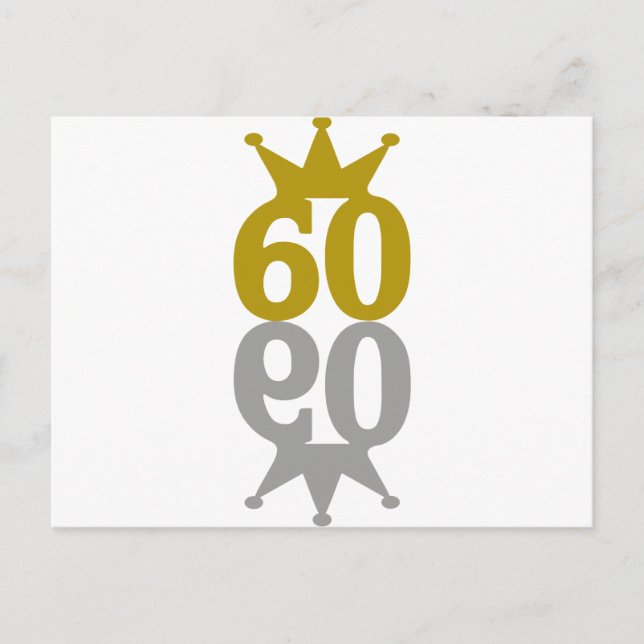 60-Kronenreflektion Postkarte (Vorderseite)