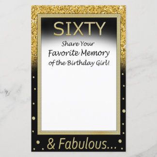 60 Lieblingsgedächtnisse des Geburtstagskranzes