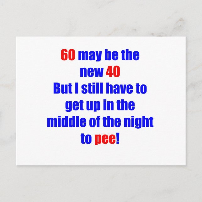 60 neue 40 postkarte (Vorderseite)