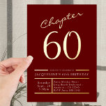 60 Red 60. Geburtstagsparty Gold Folieneinladung<br><div class="desc">Mit unseren luxuriösen Einladungen zum Geburtstag von Goldfolie machen wir dieses Jahr sechzig im Stil! Unsere 60. Geburtstagsfeier in Rot lädt zum Genießen und Genießen eines Meilenstein-Fest für Familie und Freunde ein. Jede Einladung zeichnet sich durch ein einzigartiges Design aus, das sorgfältig mit Prägung von Goldfolienakzenten gefertigt wurde und Ihr...</div>