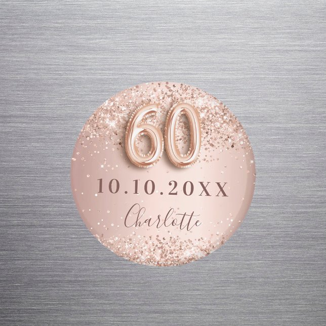 60. Rose Goldrot Save the Date Magnet (Von Creator hochgeladen)