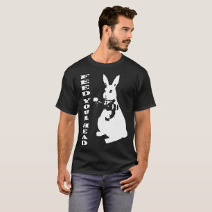 60_s Inspirierte White Kanbit Alice im Wunderland T-Shirt