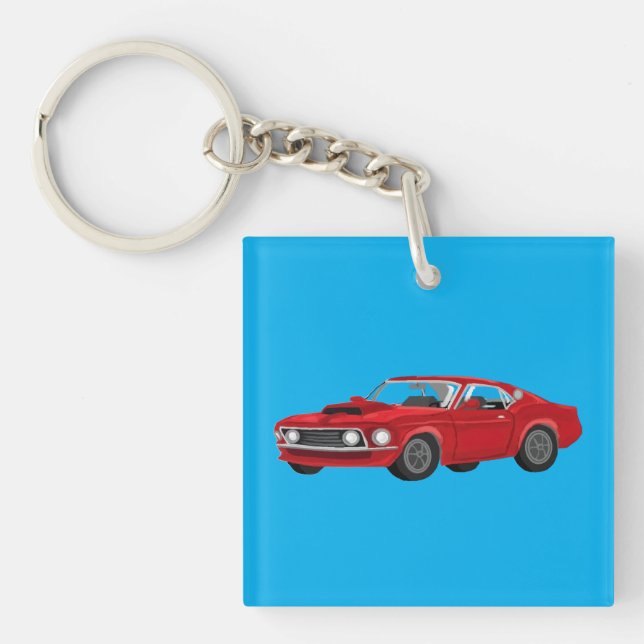 60´s muscle car schlüsselanhänger (Vorderseite)