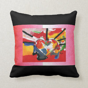 60"s Peter Max Kunstherz Pillow Kissen