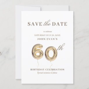 60. Save the Date Einladung