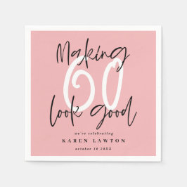 60 sehen gut aus als bunte Geburtstagsparty Serviette