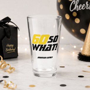 60 So, was lustige Inspiration Zitat 60. Geburtsta Glas