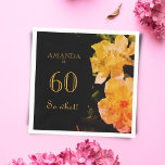 60 so What Yellow Rose Funny 60. Geburtstagsparty Serviette<br><div class="desc">60 so Was Gelbe Rose Funny 60. Geburtstag Party Napkins. Füge Deinen Namen hinzu.</div>